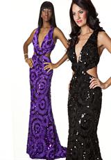 Purple and Black